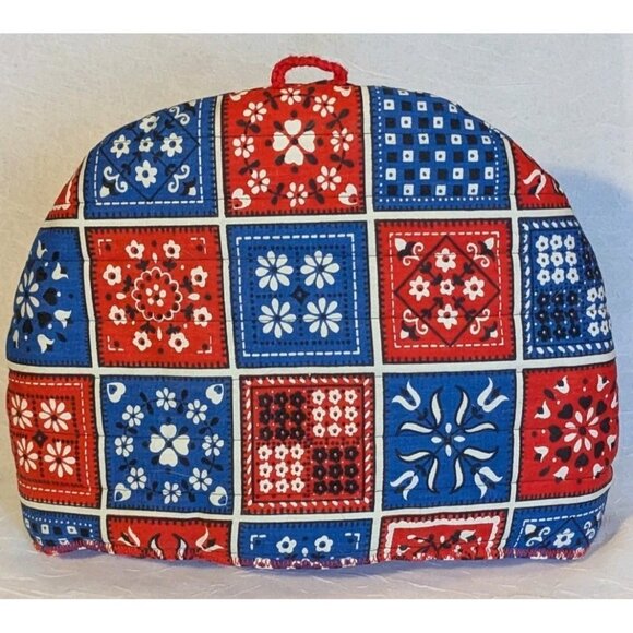 Retro Quilted Toaster Covers Appliance 70s Fabric Grandma Core Set Of 4 Vtg Cute - Picture 2 of 14